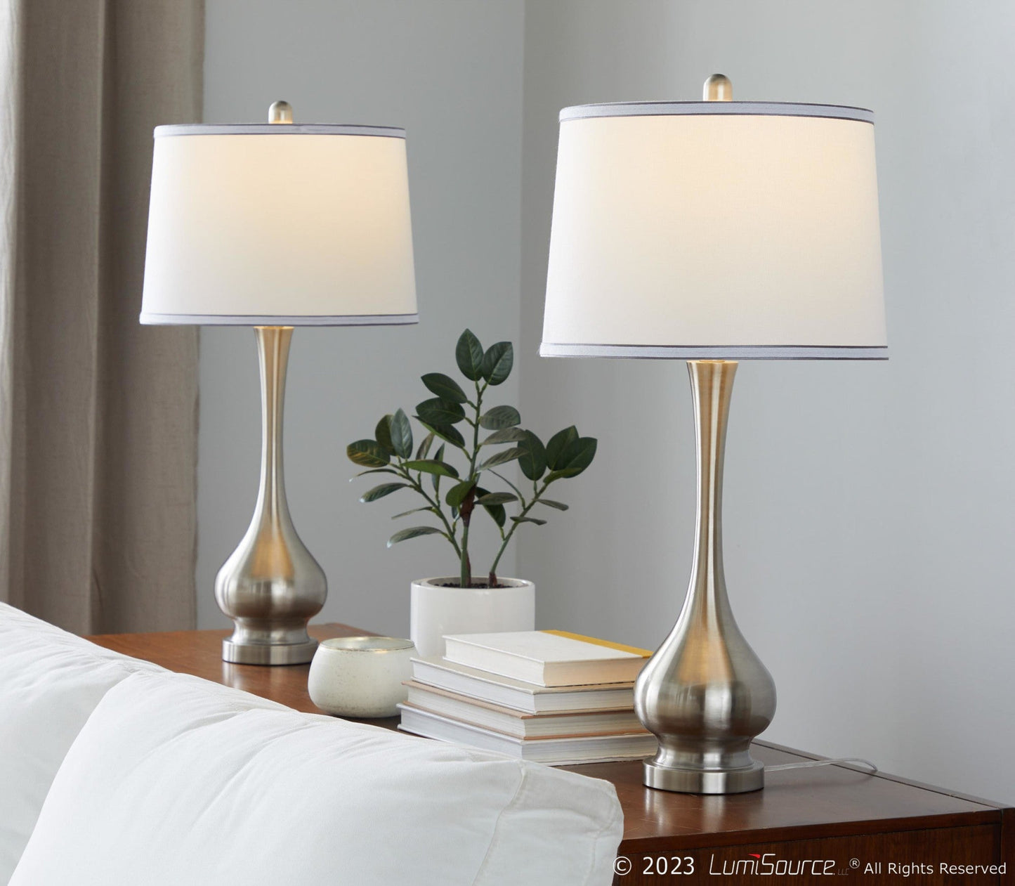 Majestic Office Furniture 28" Metal Table Lamp - Set of 2