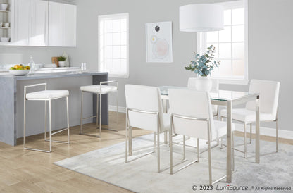 Majestic Office Furniture Stacker 26" Fixed-Height Counter Stool - Set Of 3