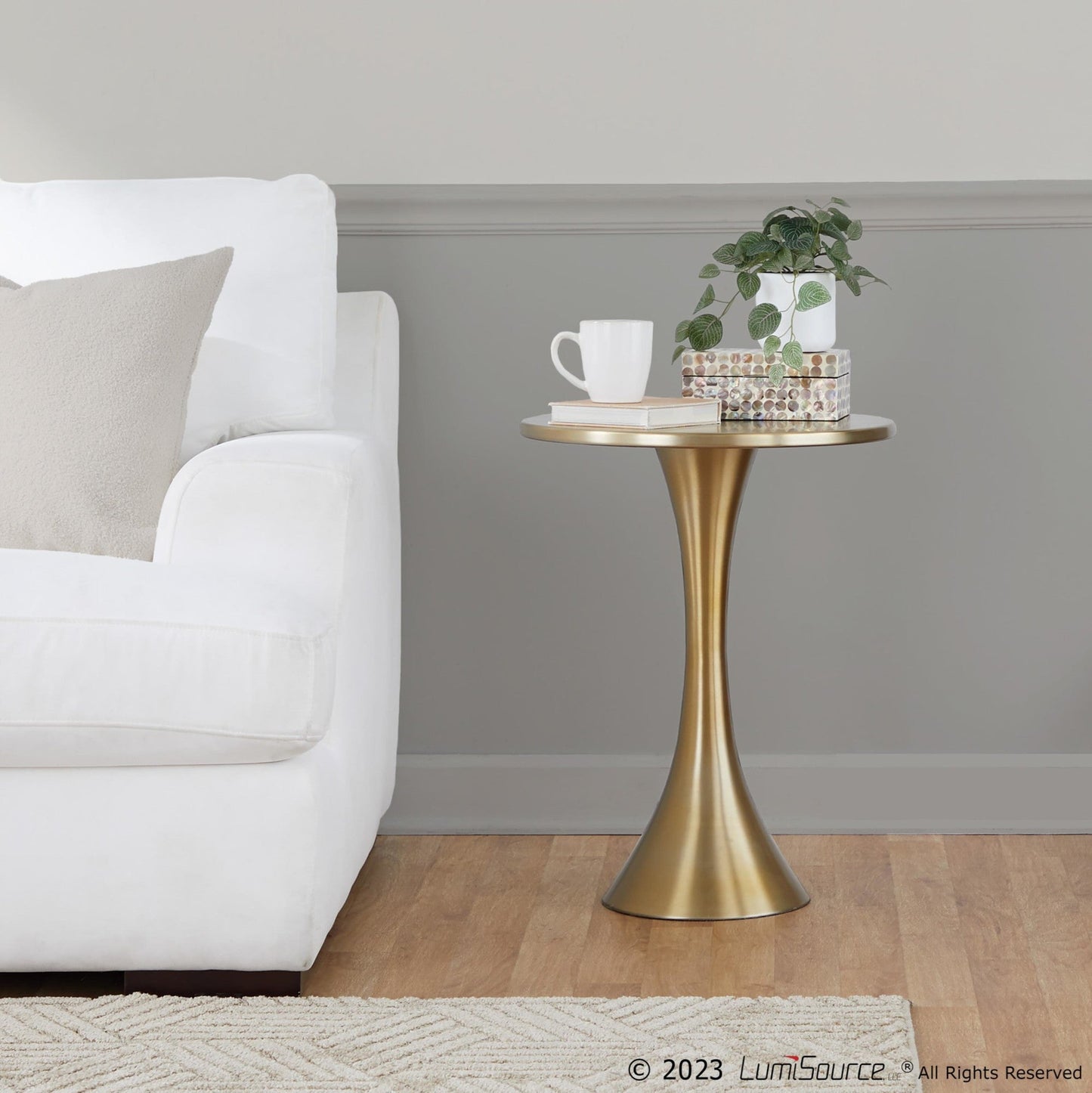 Majestic Office Furniture 24" Metal Accent Table