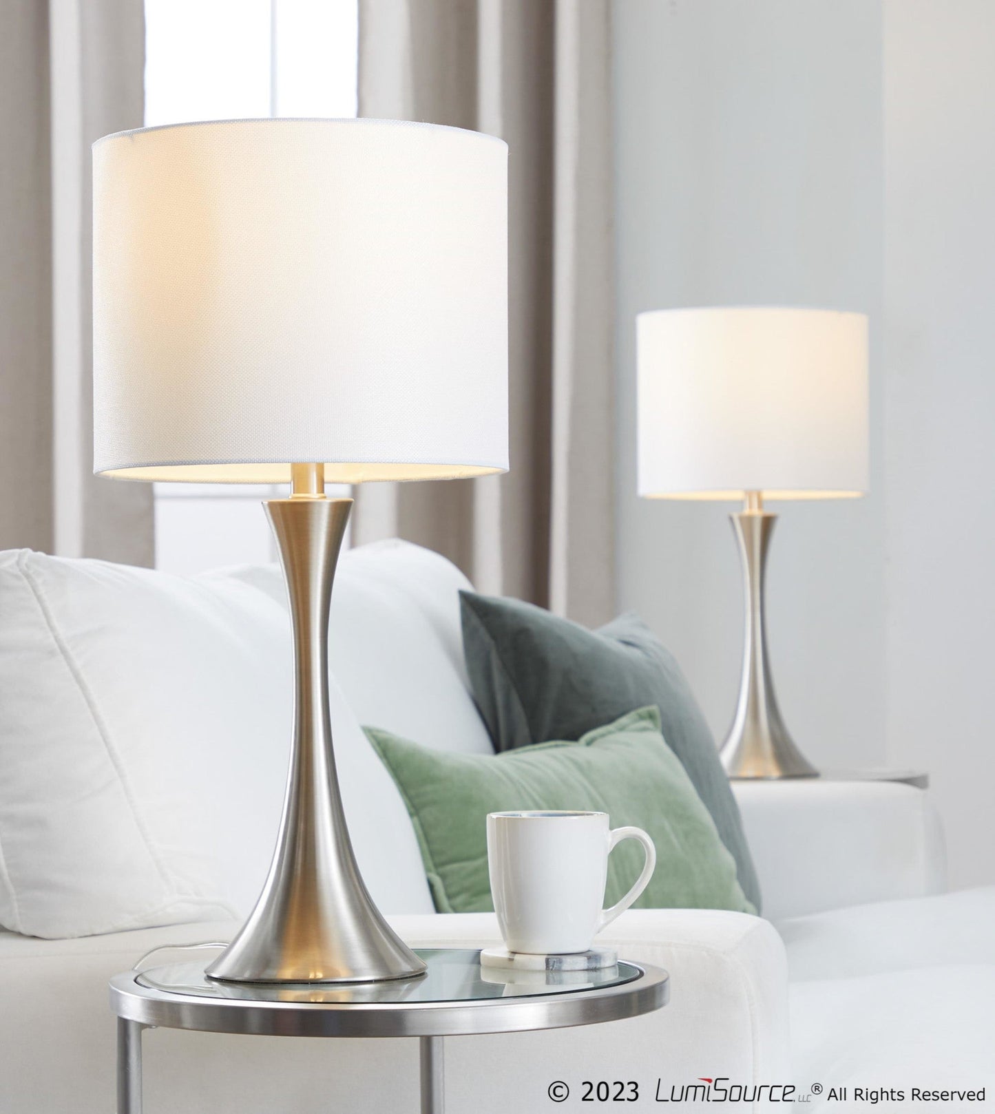 Majestic Office Furniture 24" Metal Table Lamp - Set of 2