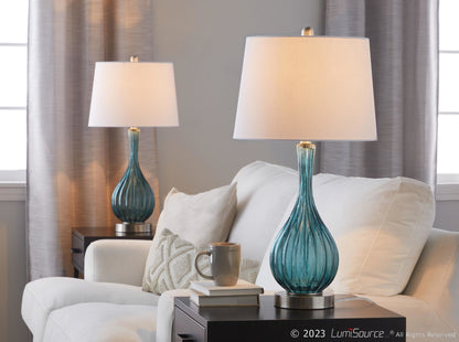Majestic Office Furniture 27" Glass Table Lamp - Set of 2