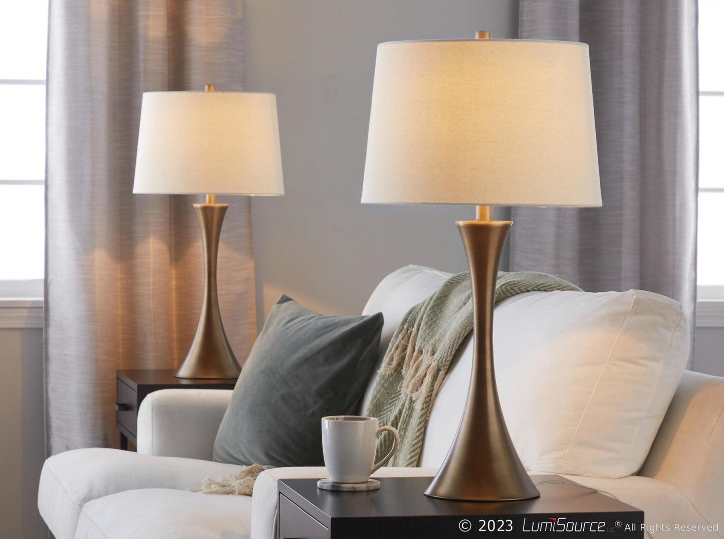 Majestic Office Furniture 29" Metal Table Lamp - Set of 2