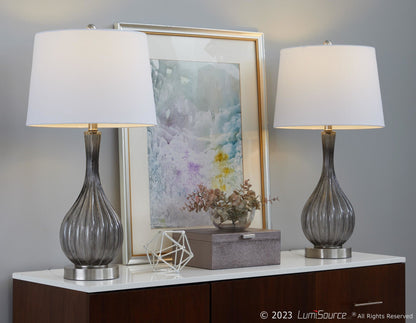 Majestic Office Furniture 27" Glass Table Lamp - Set of 2