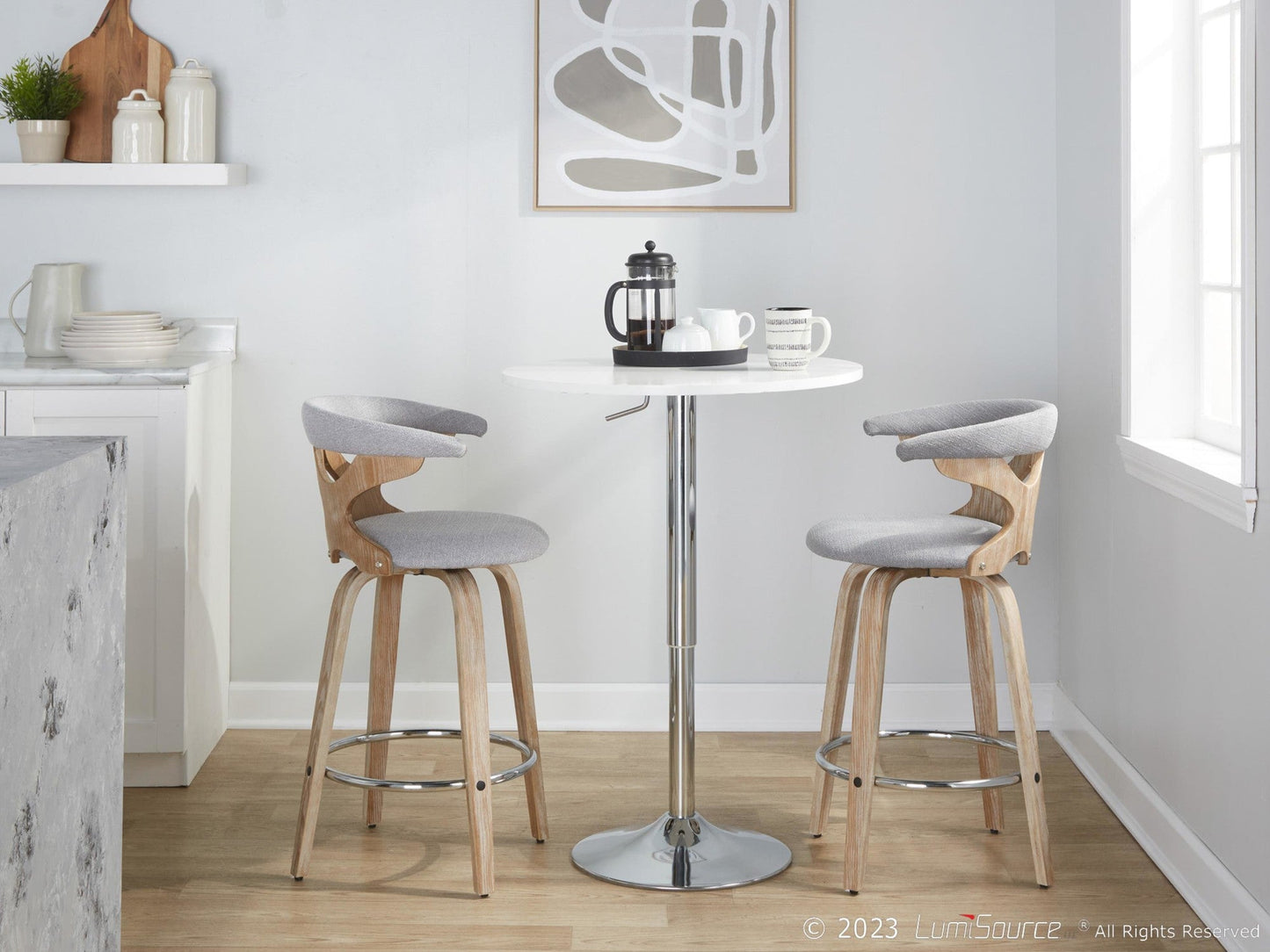 Majestic Office Furniture 26" Fixed-Height Counter Stool - Set of 2