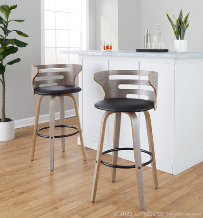 Majestic Office Furniture 30" Fixed-Height Barstool - Set of 2