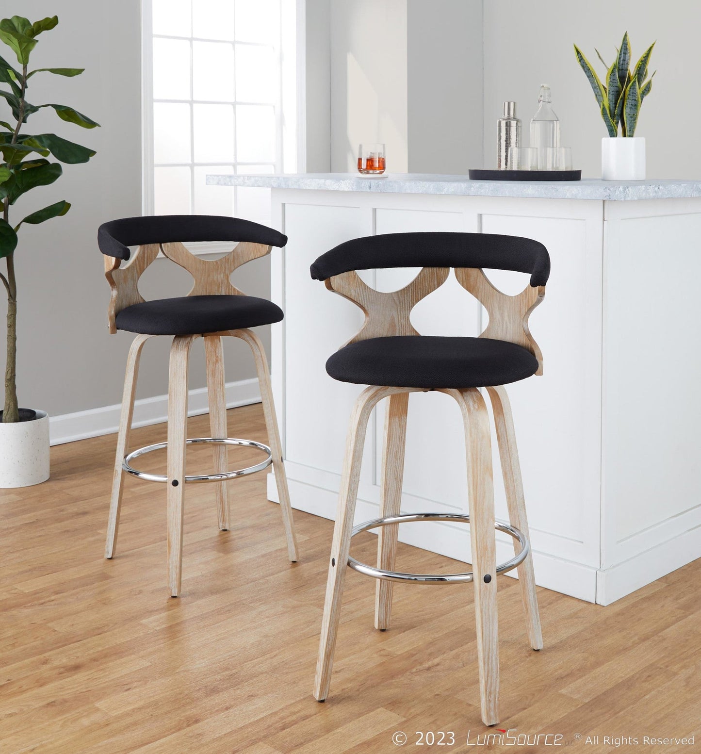 Majestic Office Furniture 26" Fixed-Height Counter Stool - Set of 2