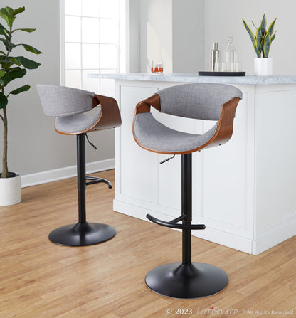 Majestic Office Furniture Adjustable Barstool - Set of 2