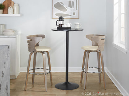 Majestic Office Furniture 30" Fixed-Height Barstool - Set of 2