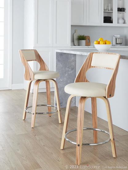 Majestic Office Furniture 24" Fixed-Height Counter Stool - Set of 2
