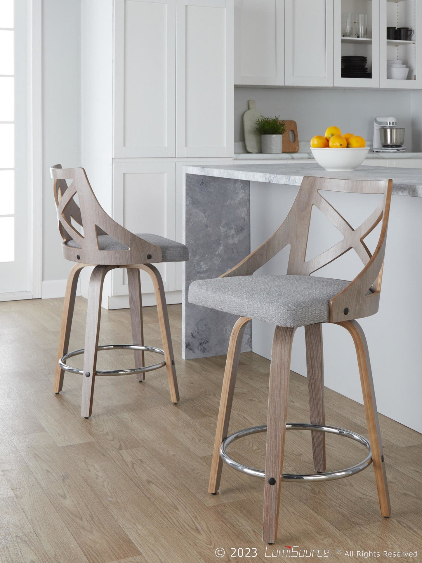 Majestic Office Furniture 24" Fixed-Height Counter Stool - Set of 2