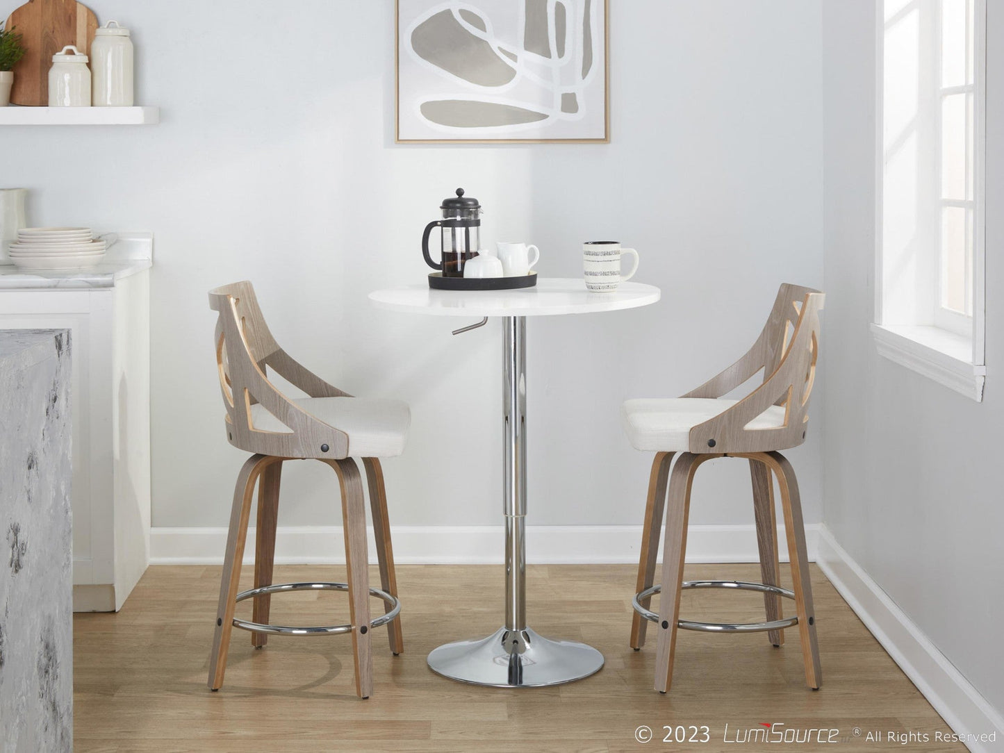 Majestic Office Furniture 24" Fixed-Height Counter Stool - Set of 2