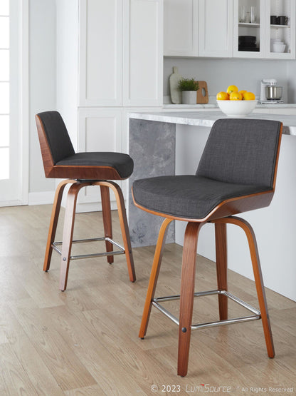 Majestic Office Furniture 24" Fixed-Height Counter Stool - Set of 2