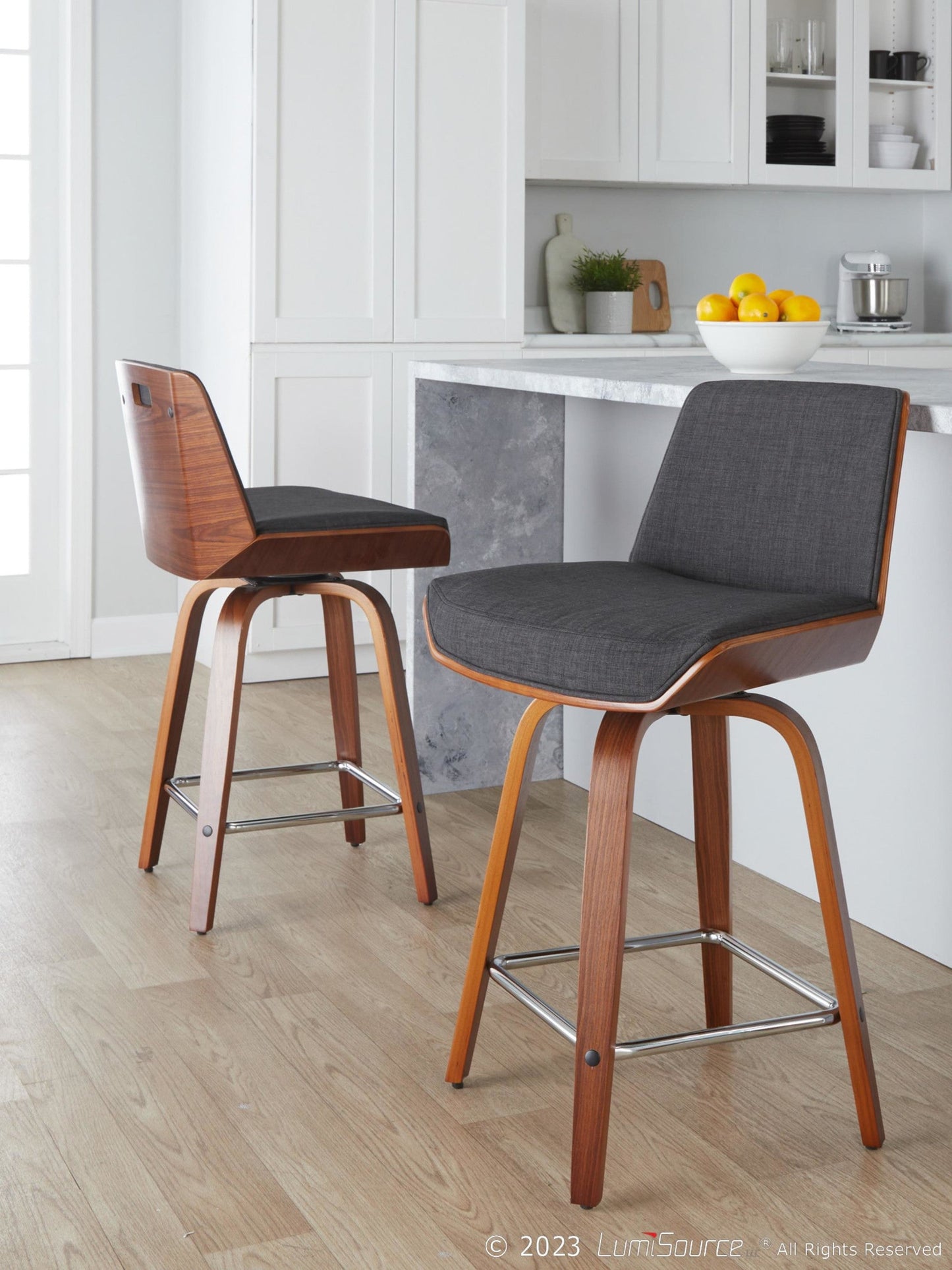 Majestic Office Furniture 24" Fixed-Height Counter Stool - Set of 2
