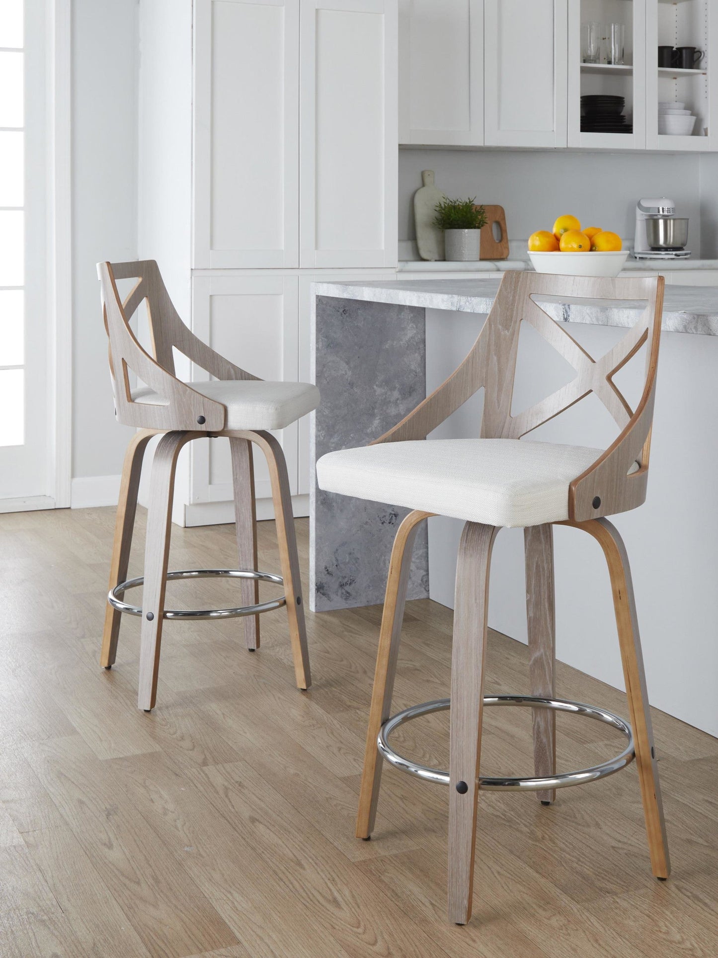 Majestic Office Furniture 26" Fixed-Height Counter Stool - Set of 2