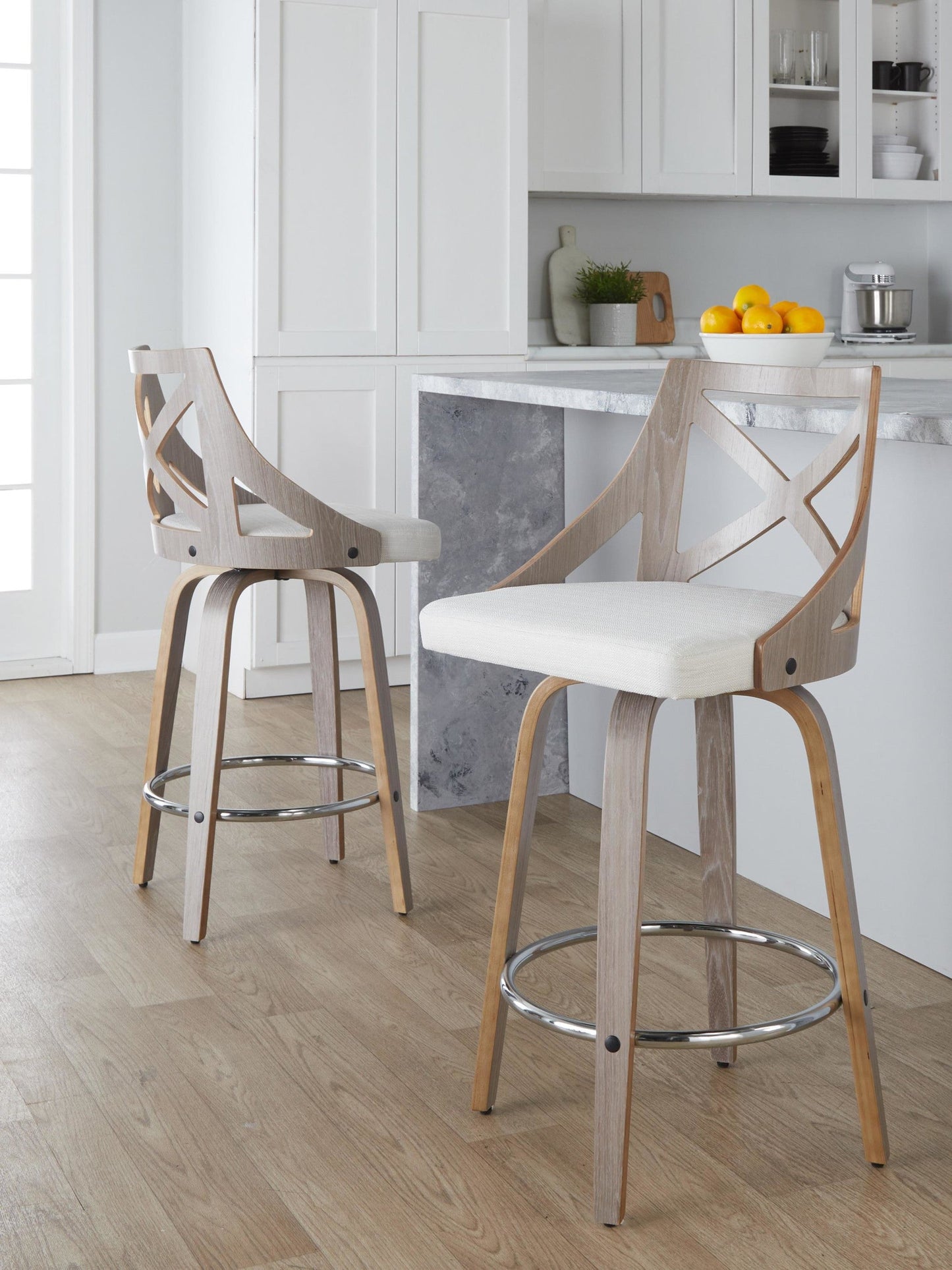Majestic Office Furniture 26" Fixed-Height Counter Stool - Set of 2