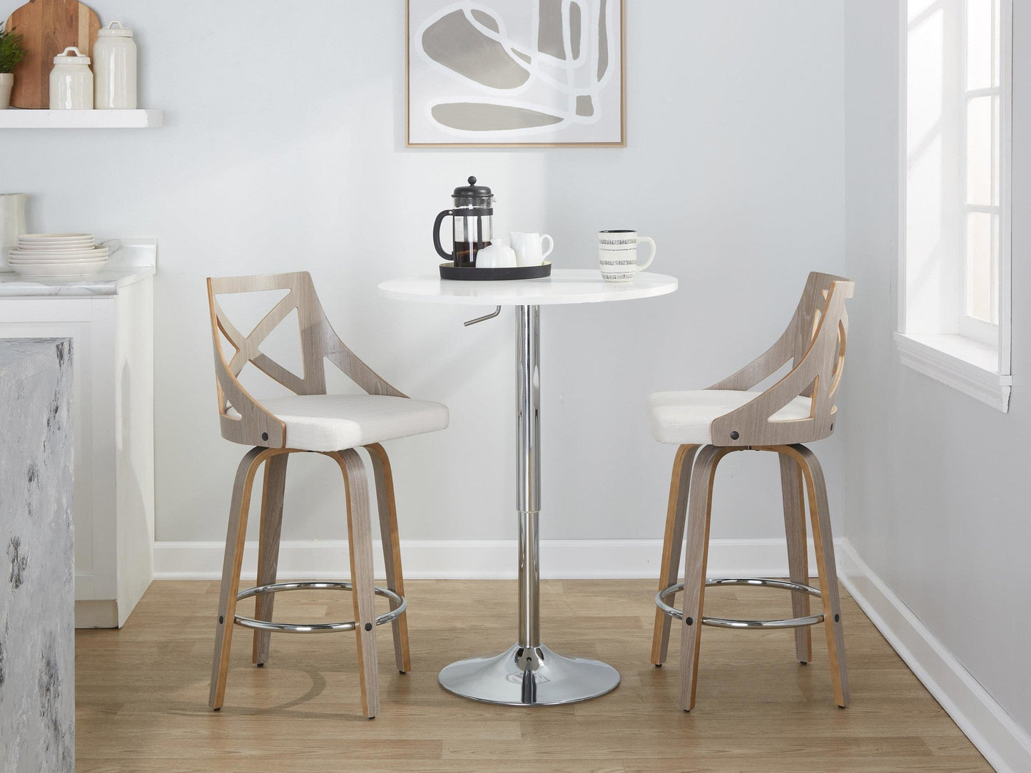 Majestic Office Furniture 26" Fixed-Height Counter Stool - Set of 2