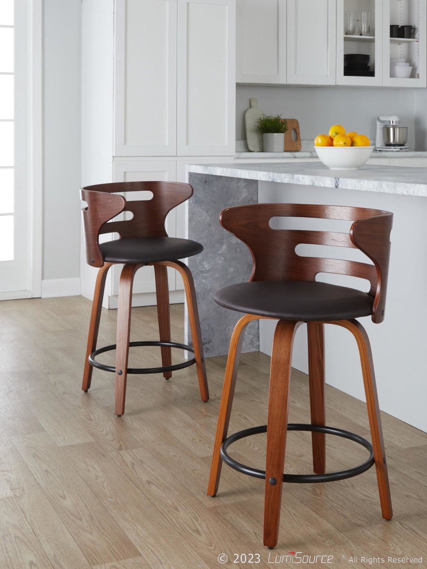 Majestic Office Furniture 24" Fixed-Height Counter Stool - Set of 2