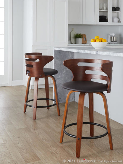 Majestic Office Furniture 24" Fixed-Height Counter Stool - Set of 2