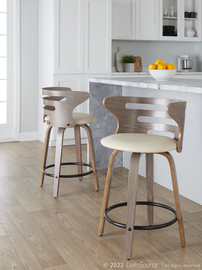 Majestic Office Furniture 24" Fixed-Height Counter Stool - Set of 2