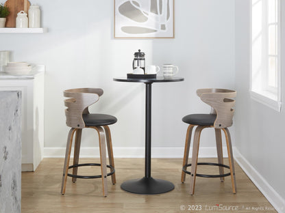 Majestic Office Furniture 24" Fixed-Height Counter Stool - Set of 2