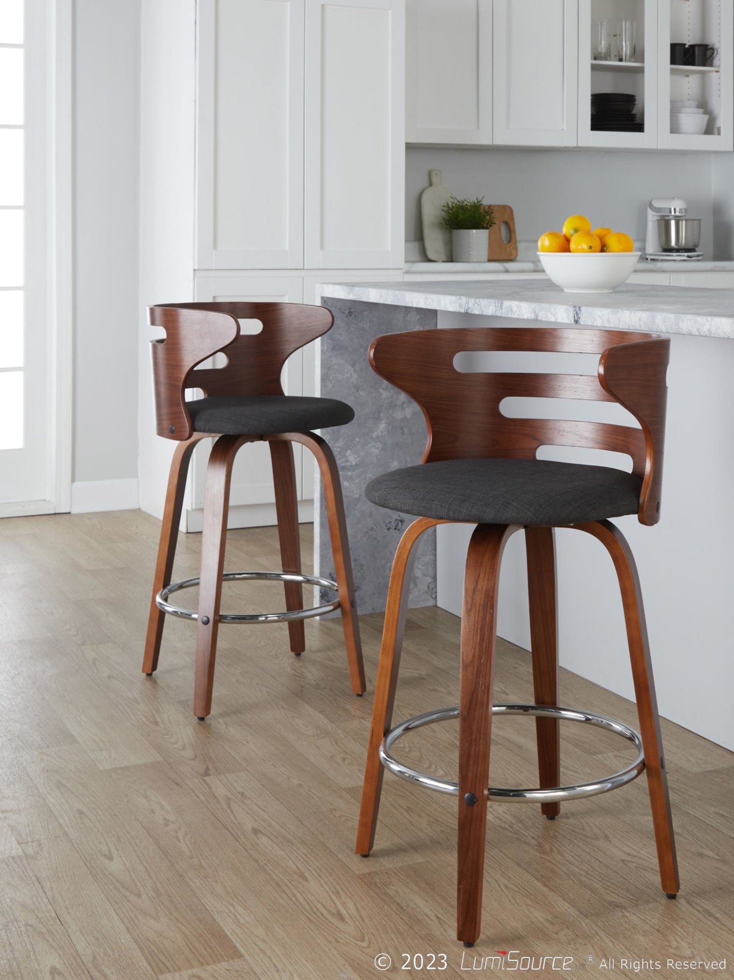 Majestic Office Furniture 26" Fixed-Height Counter Stool - Set of 2