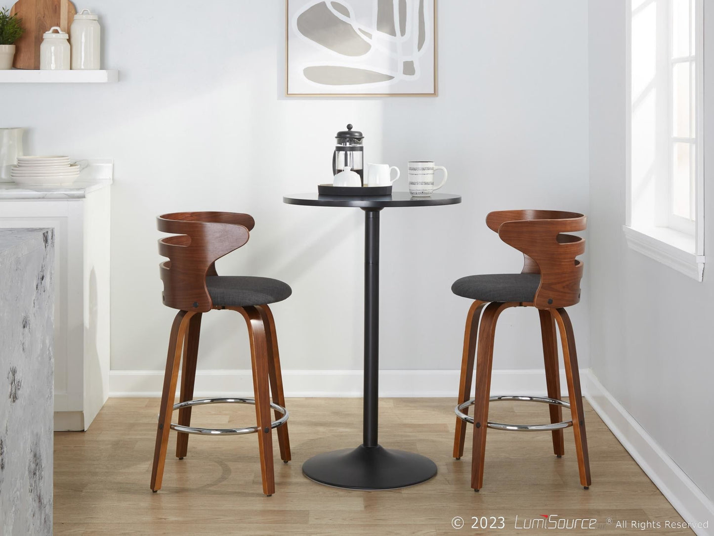 Majestic Office Furniture 26" Fixed-Height Counter Stool - Set of 2