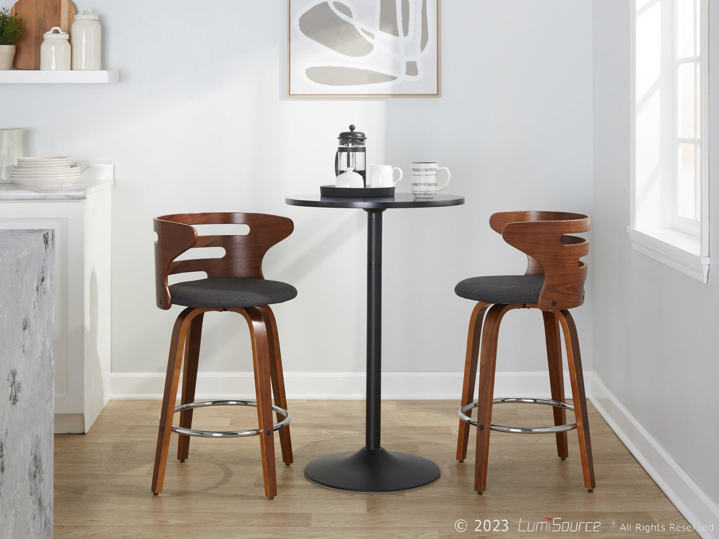 Majestic Office Furniture 26" Fixed-Height Counter Stool - Set of 2