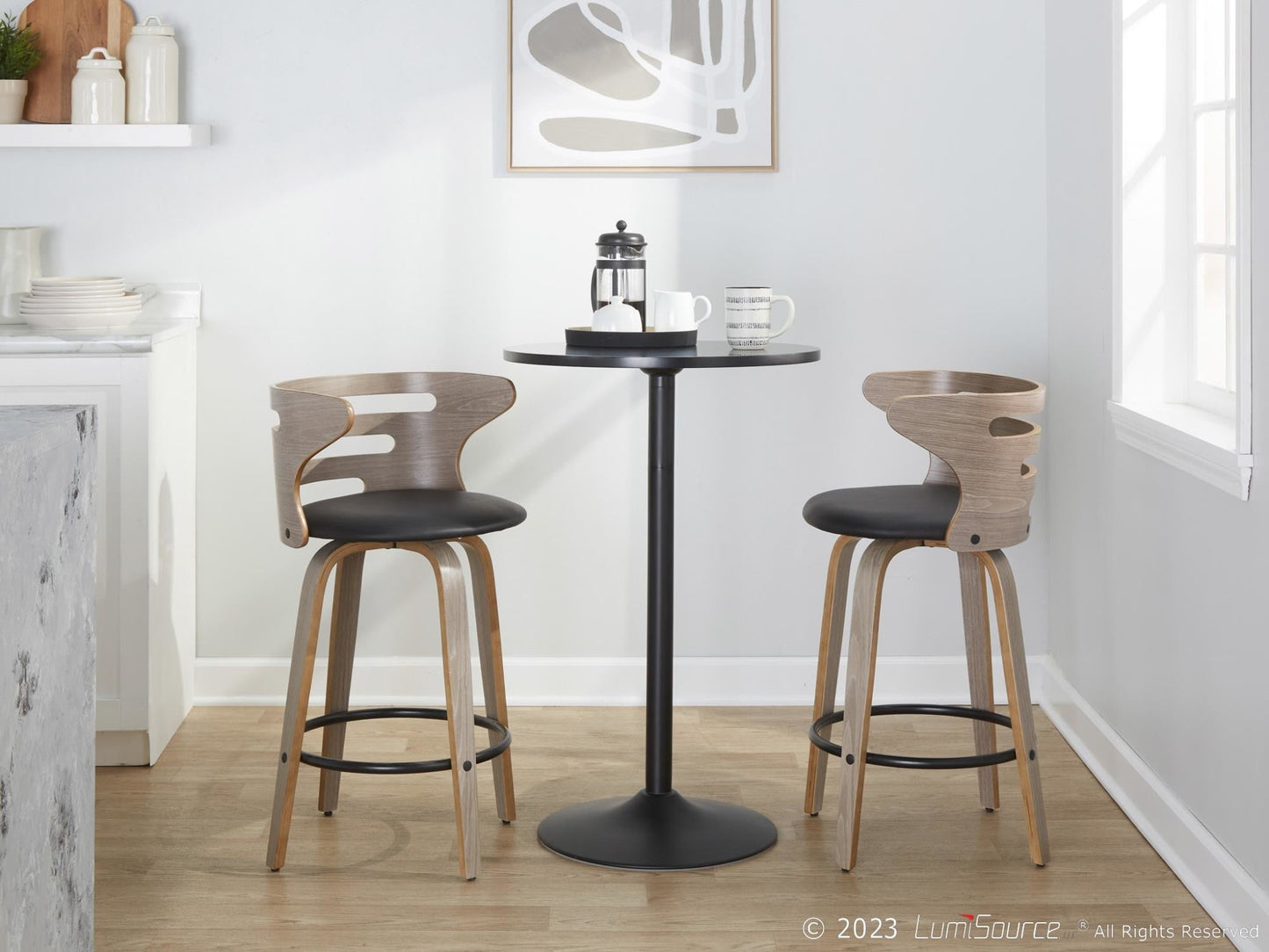 Majestic Office Furniture 26" Fixed-Height Counter Stool - Set of 2