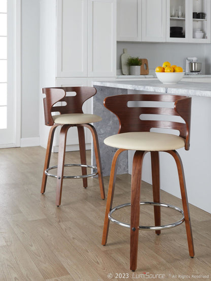 Majestic Office Furniture 26" Fixed-Height Counter Stool - Set of 2