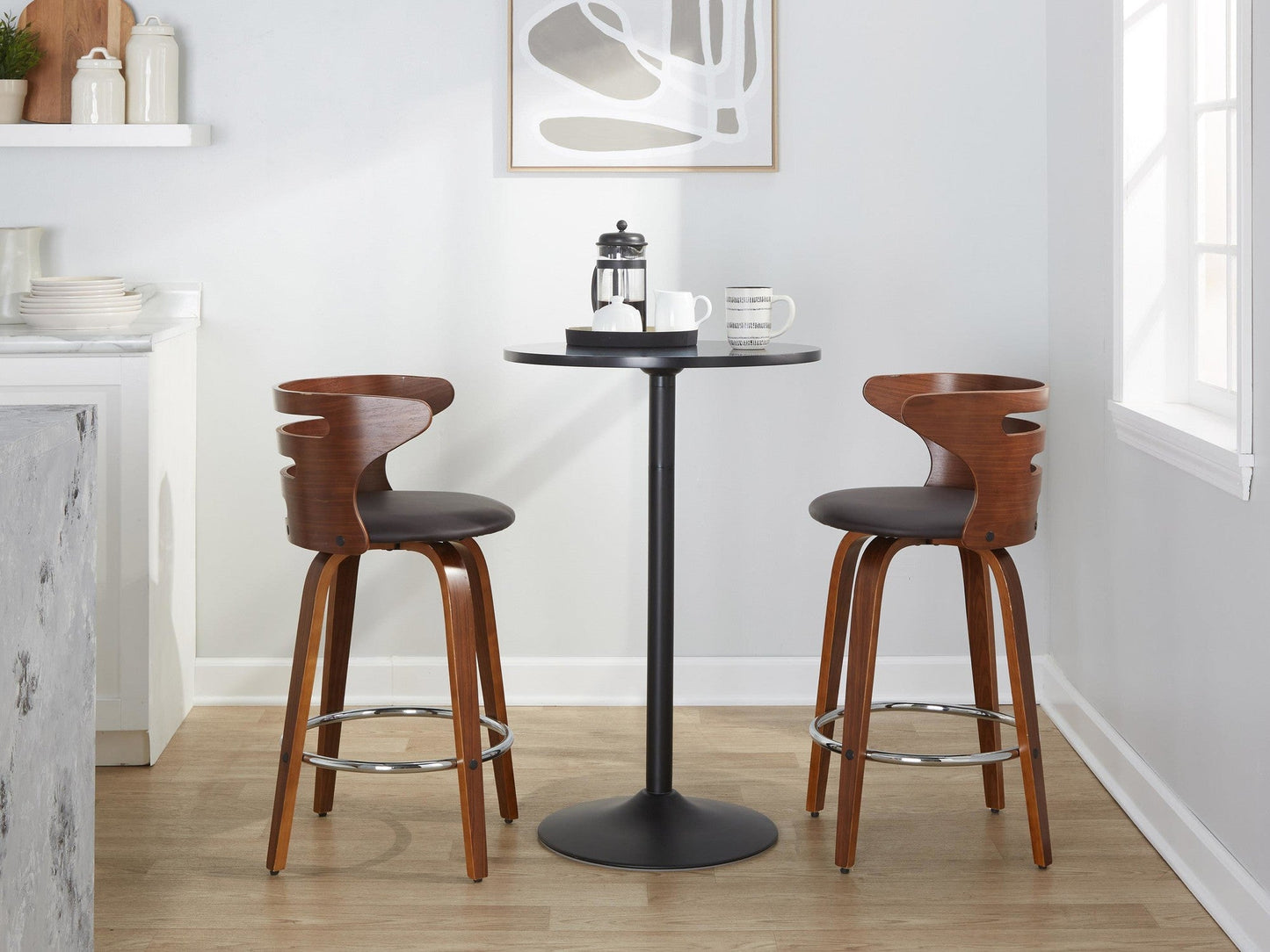 Majestic Office Furniture 26" Fixed-Height Counter Stool - Set of 2