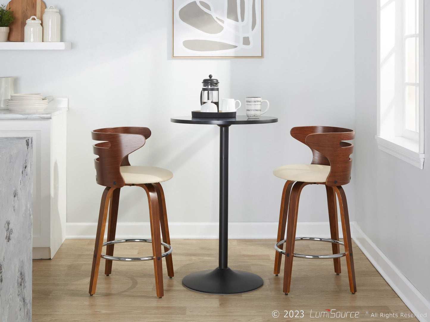 Majestic Office Furniture 26" Fixed-Height Counter Stool - Set of 2