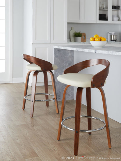 Majestic Office Furniture 26" Fixed-Height Counter Stool - Set of 2