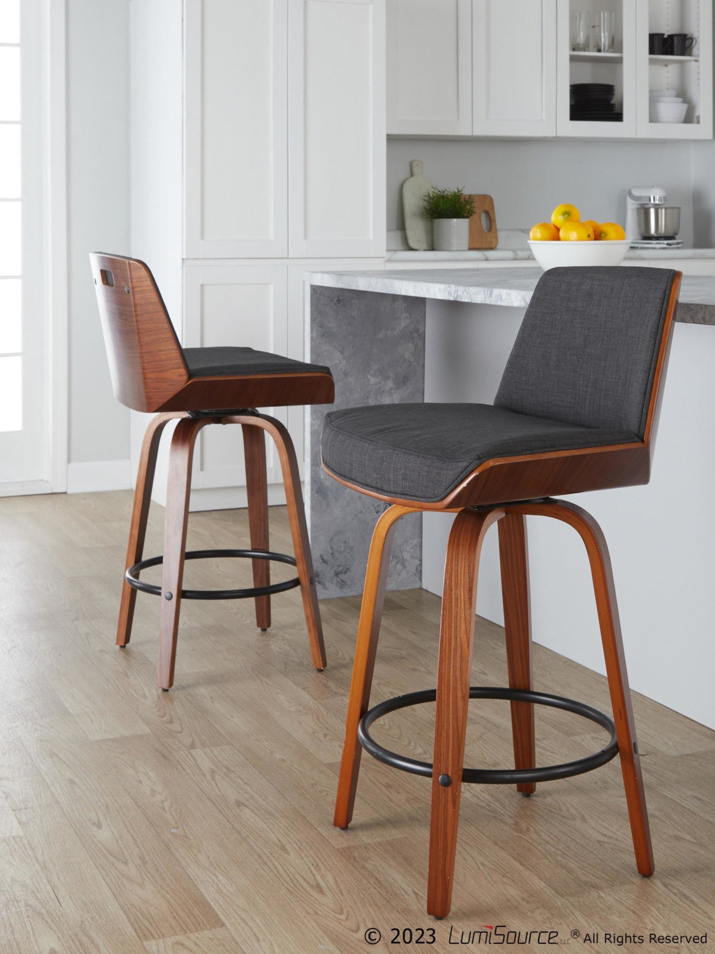 Majestic Office Furniture 26" Fixed-Height Counter Stool - Set of 2