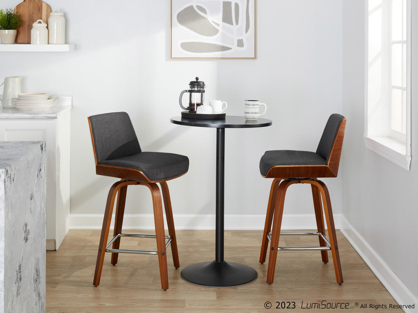 Majestic Office Furniture 26" Fixed-Height Counter Stool - Set of 2