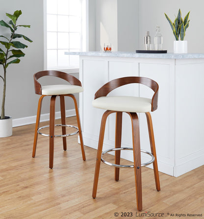 Majestic Office Furniture 30" Fixed-Height Barstool - Set of 2