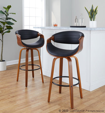 Majestic Office Furniture 30" Fixed-Height Barstool - Set of 2