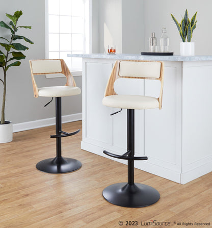 Majestic Office Furniture Adjustable Barstool - Set of 2