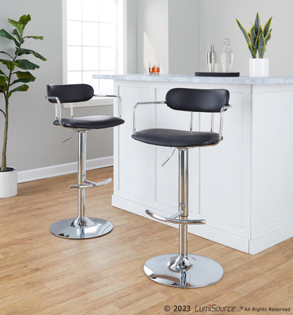 Majestic Office Furniture Adjustable Barstool - Set of 2