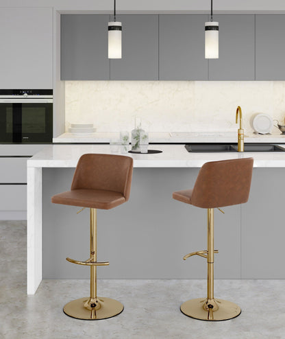 Majestic Office Furniture Adjustable Barstool - Set of 2