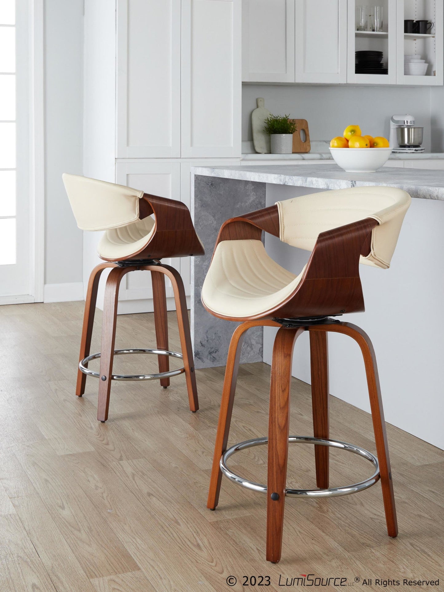 Majestic Office Furniture 24" Fixed-Height Counter Stool - Set of 2