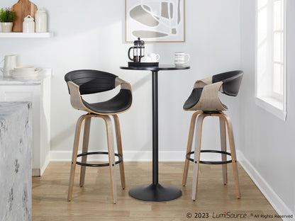 Majestic Office Furniture 30" Fixed-Height Barstool - Set of 2