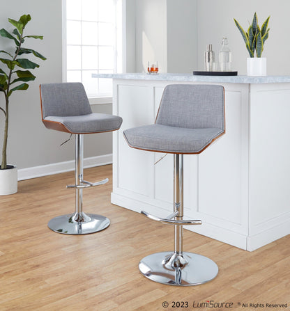Majestic Office Furniture Adjustable Barstool - Set of 2