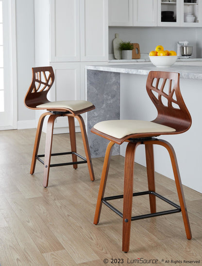 Majestic Office Furniture 24" Fixed-Height Counter Stool - Set of 2