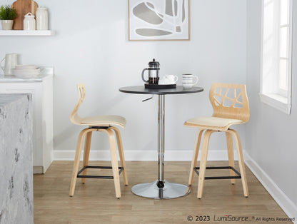 Majestic Office Furniture 24" Fixed-Height Counter Stool - Set of 2