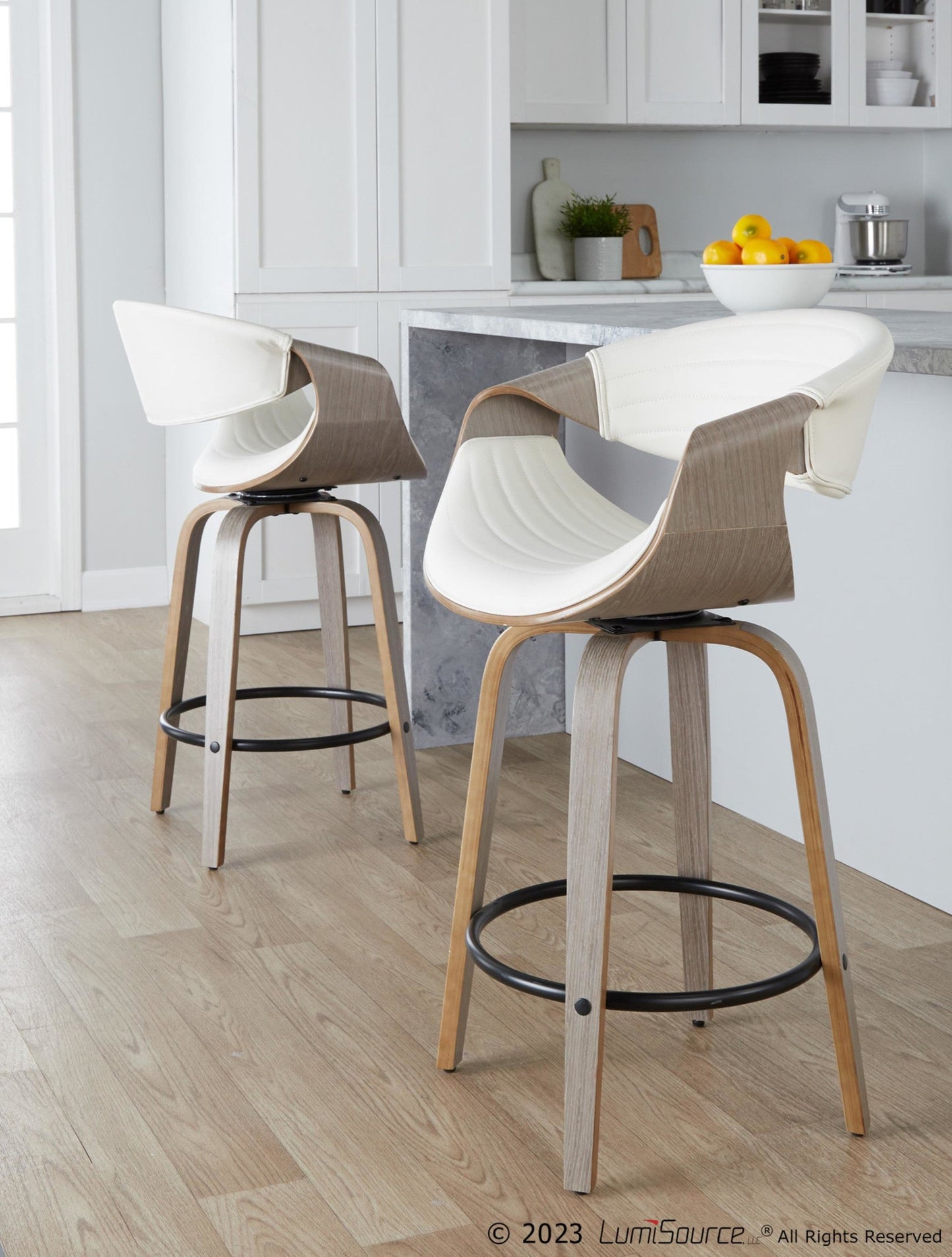 Majestic Office Furniture 26" Fixed-Height Counter Stool - Set of 2