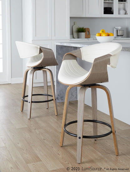 Majestic Office Furniture 26" Fixed-Height Counter Stool - Set of 2