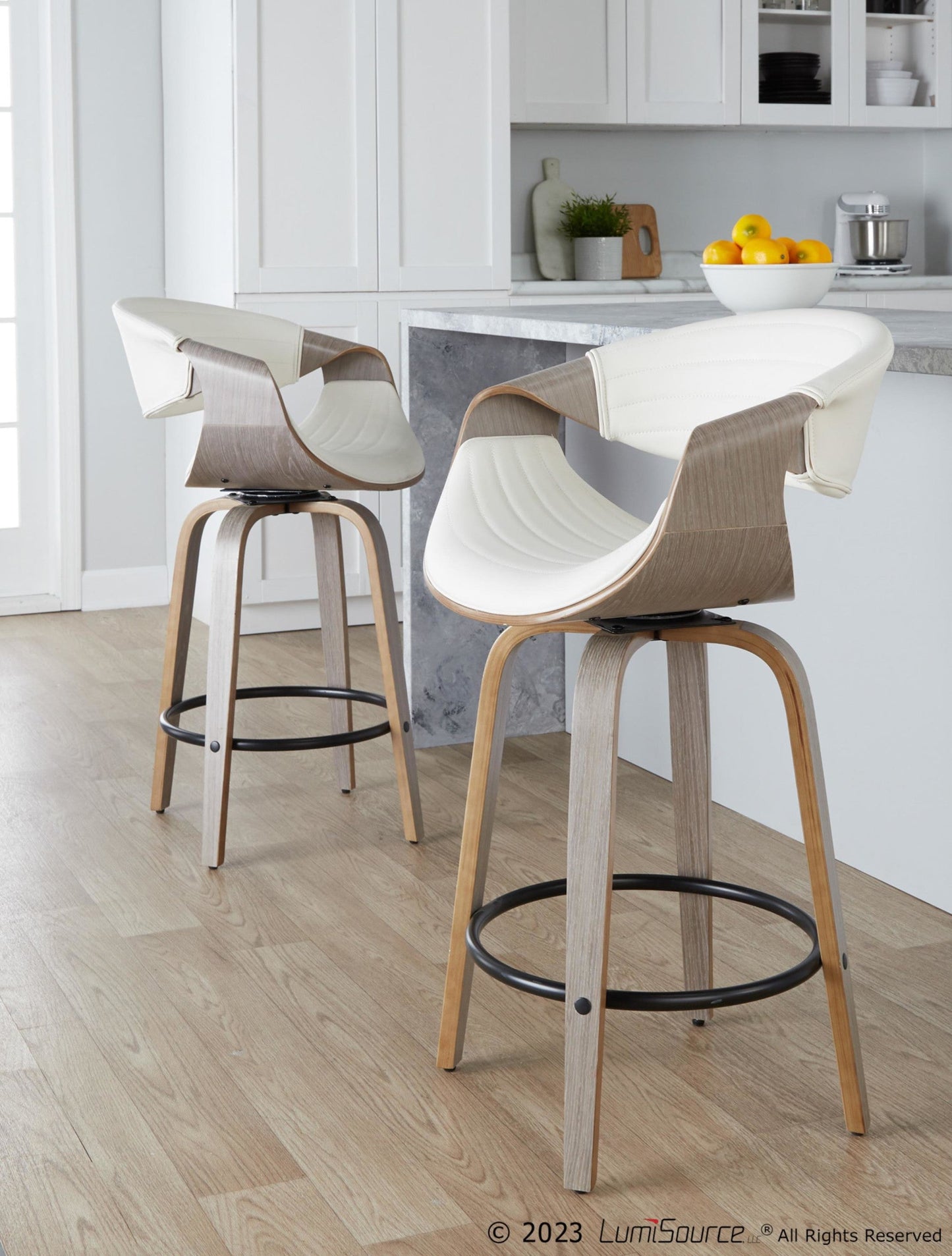 Majestic Office Furniture 26" Fixed-Height Counter Stool - Set of 2