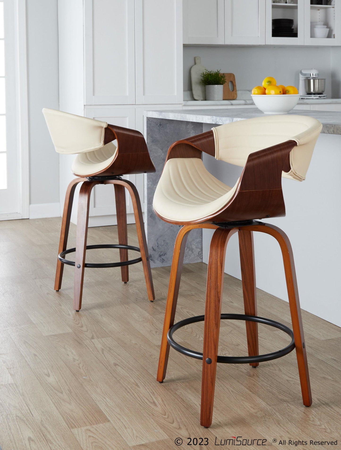 Majestic Office Furniture 26" Fixed-Height Counter Stool - Set of 2