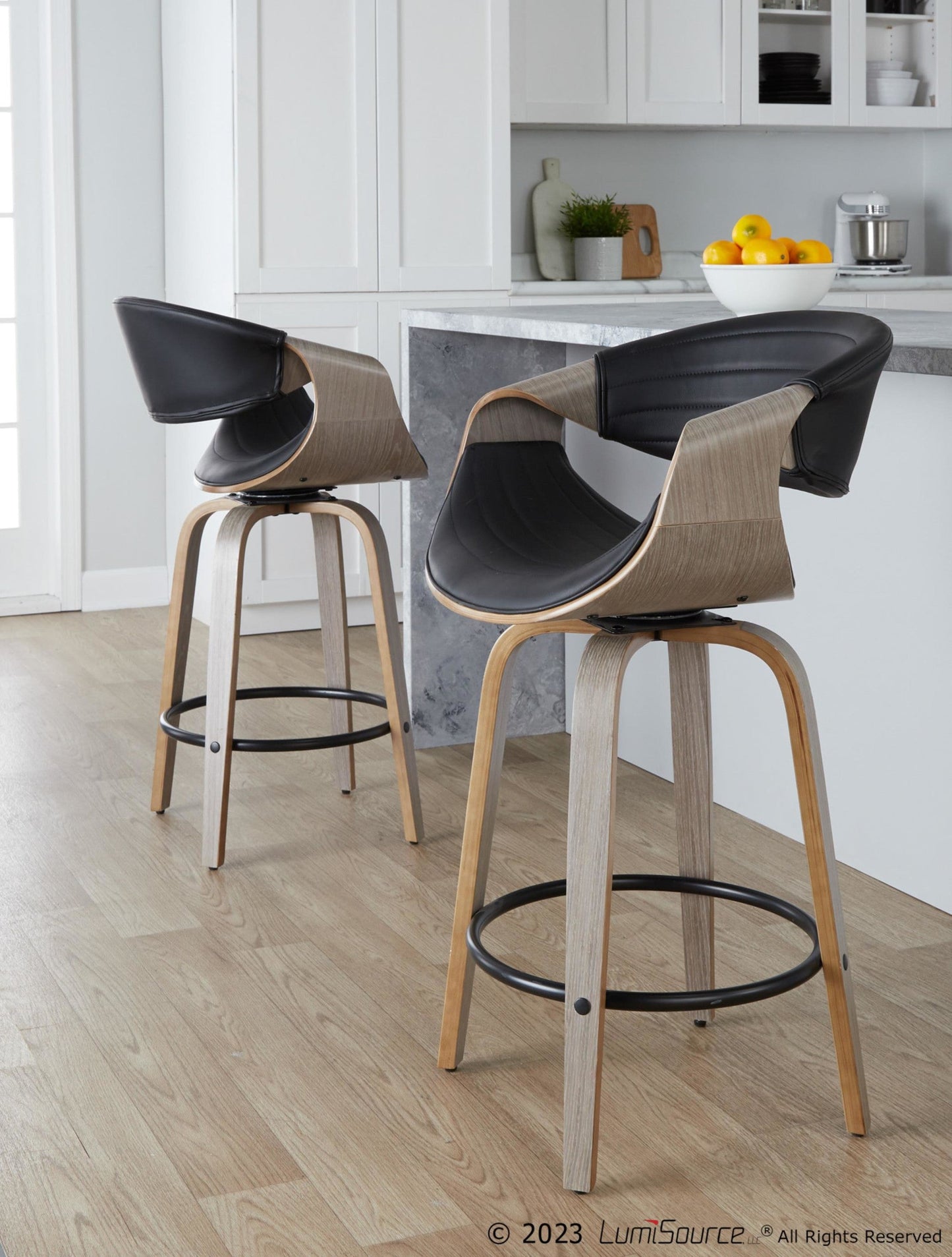 Majestic Office Furniture 26" Fixed-Height Counter Stool - Set of 2