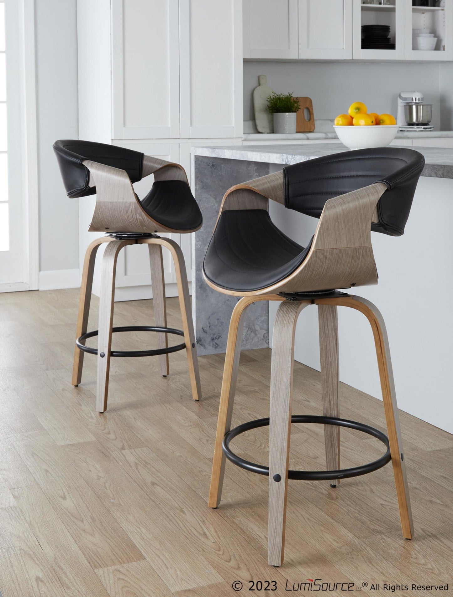 Majestic Office Furniture 26" Fixed-Height Counter Stool - Set of 2